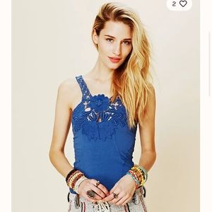 Free People 	Meadow Ginger Knit Top Washed Black